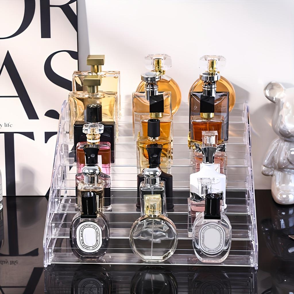 1pc Acrylic multilayer ladder transparent perfume display shelf Cosmetics store display shelf is suitable for lipstick organizer