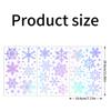 3Sheets Glow In The Dark Snowflake Window Stickers DIY Car Luminous PVC Decal Christmas Home Wall Decoration New Year Party Gift
