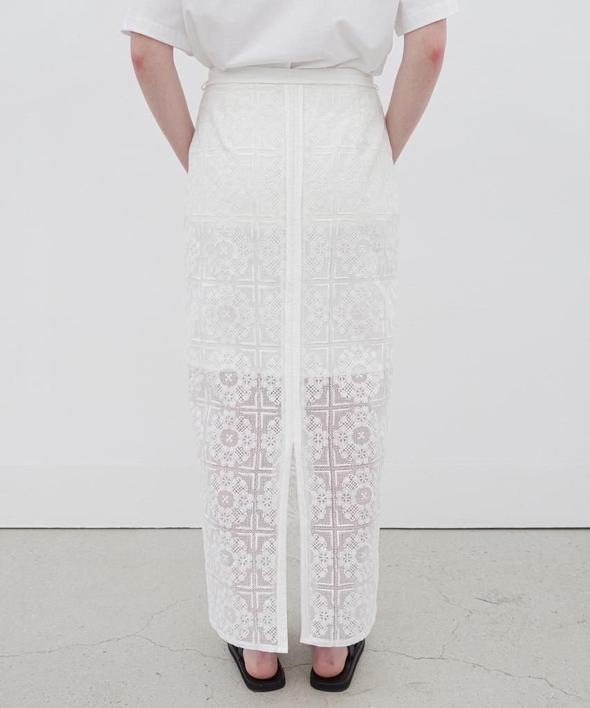 Leuba Crochet Lace Skirt - Off White