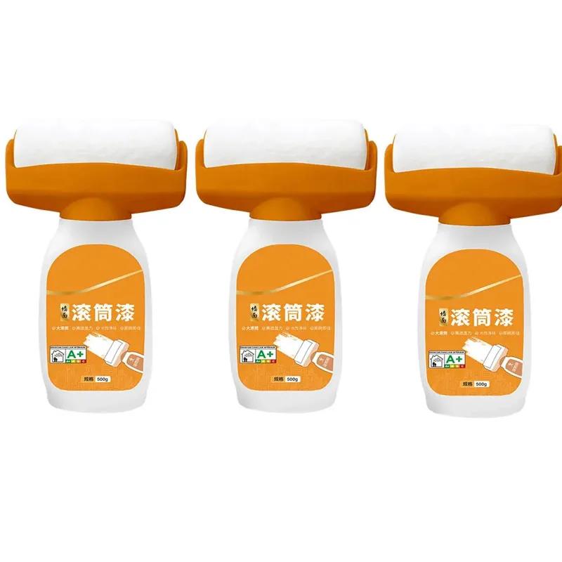 Antibacterial Wall Paint Roller Waterbased Repair Brush Painting For House Interior Wall Portable White Latex Paint Small Roller