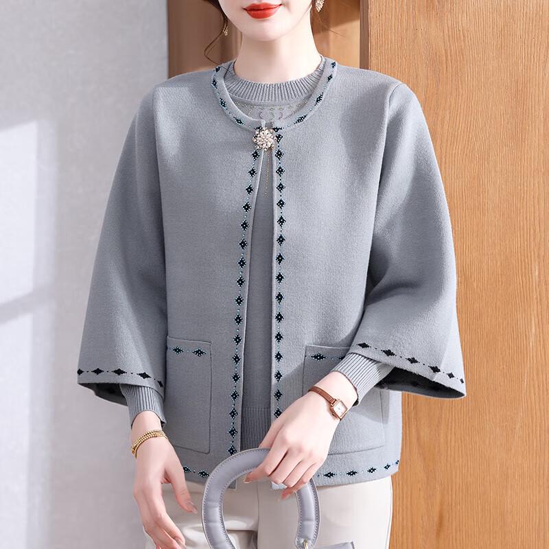 XUEXI Женский осенний трикотажный костюм-двойка XL