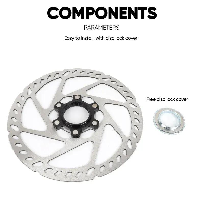 160/180/203MM Centerlock Brake Rotor CENTER LOCK Mountain Bike Brake Disc Rotor 1/2PC Road Bike Heat Dissipation Disc Rotors