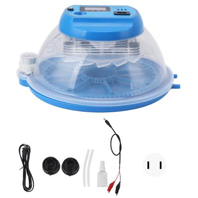 8 Eggs Incubators Temperature Control Automatic Egg Turner for Hatching Chickens Pigeon Quail Duck