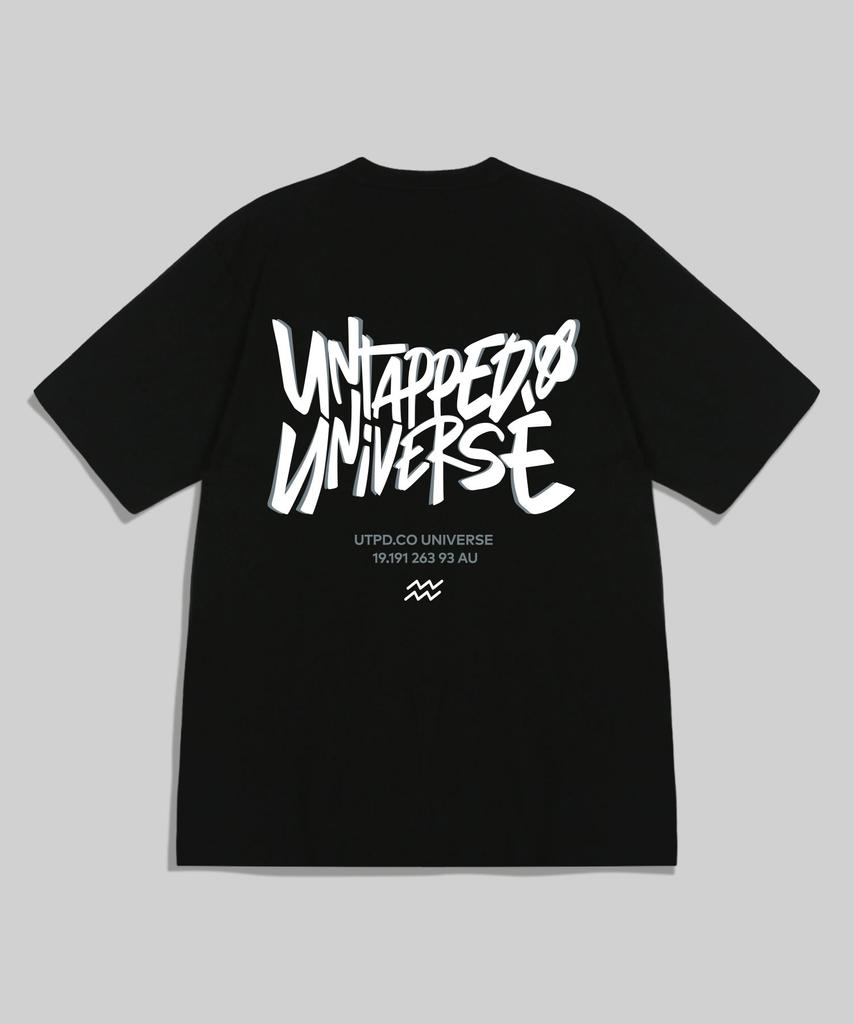 UNTAPPED STUDIO Universe Overlap Pure Cotton Big Oversized Short Sleeve T-Shirt 4 Colors