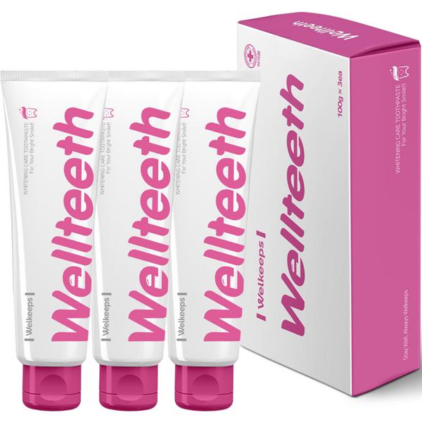 

WellKeeps Weltis Whitening Care Отбеливающая зубная паста, 100 г, 3 шт.
