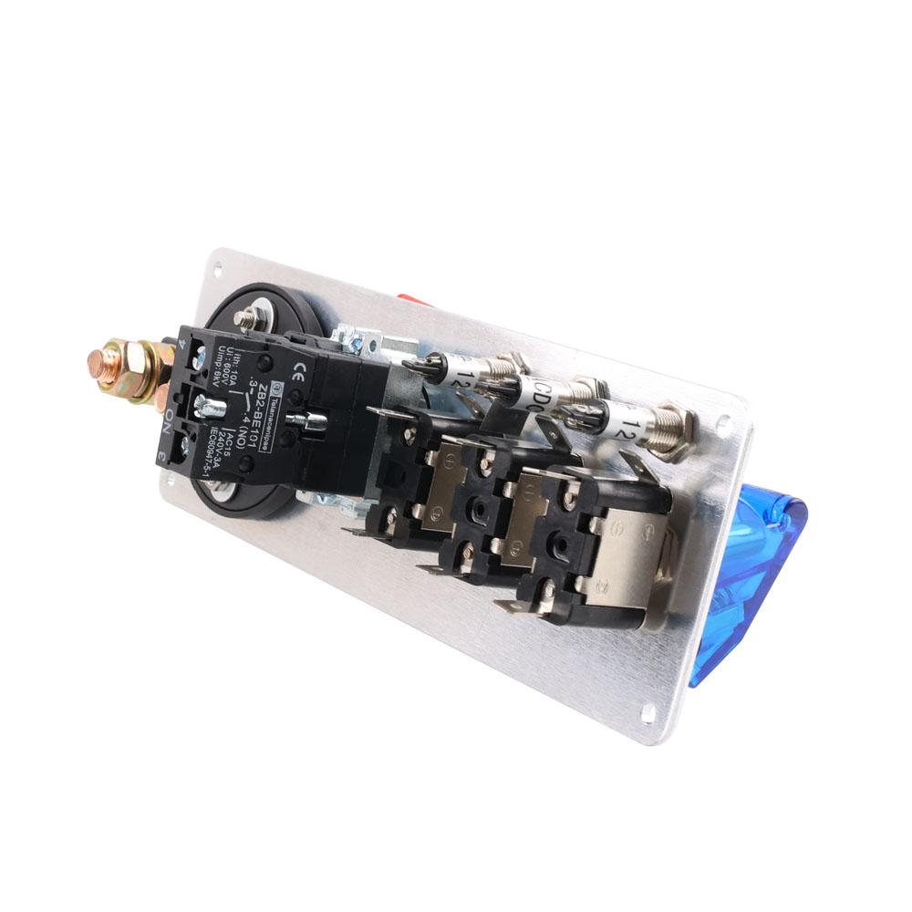 12V Auto LED Racing Car Ignition Engine Start On/Off Push Toggle Switch Panel 5 In 1 Toggle Switches Convenient And Safe Durable Battery Switches5