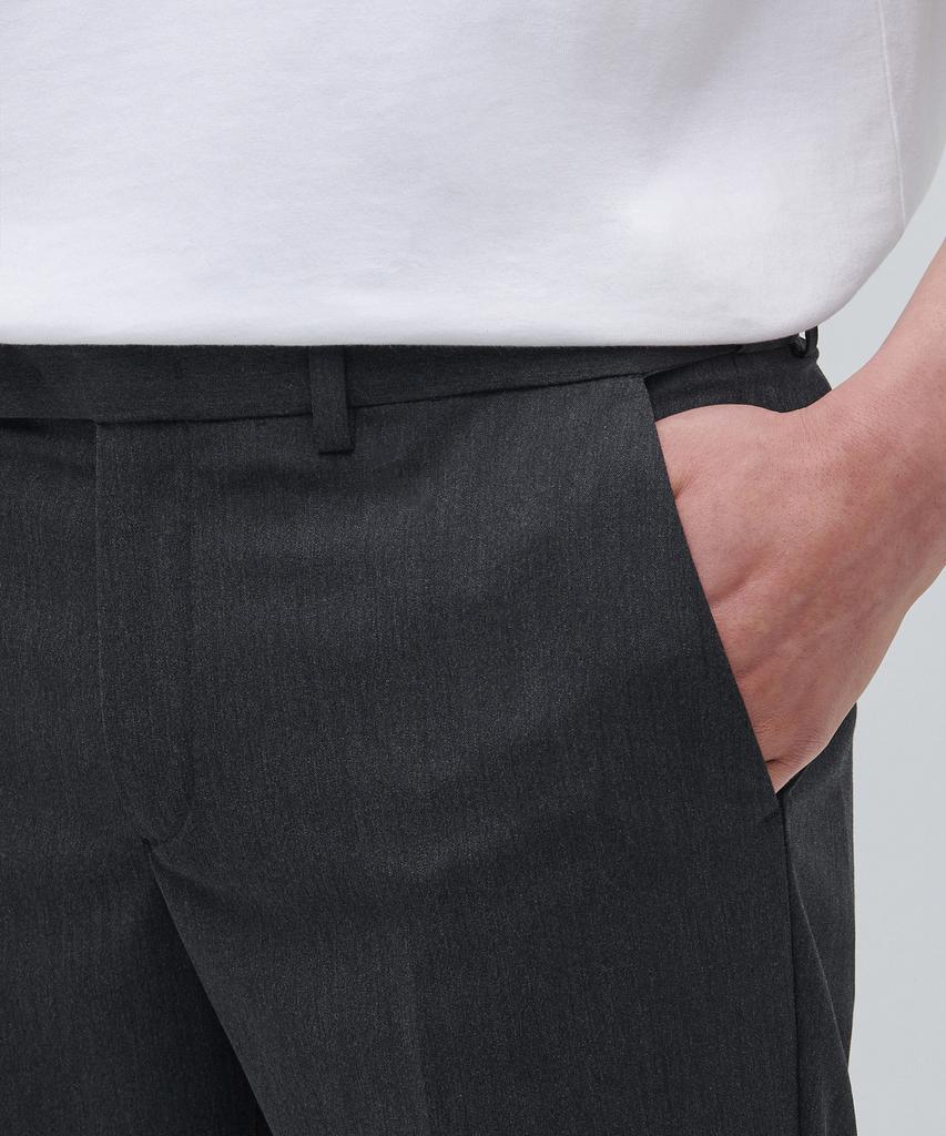 MUSINSA STANDARD Lightweight Tapered Turn-Up Hidden Banding Crop Slacks [Charcoal Gray]