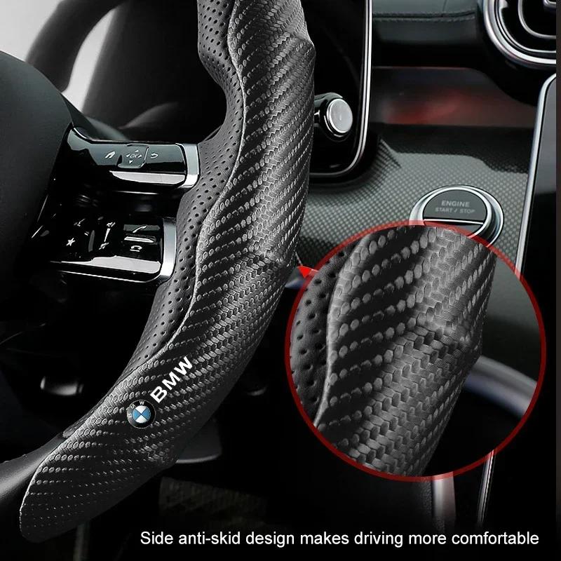 Auto-Lenkradabdeckung Kohlefaser Sport Ultra-dünn Rutschfest Kartenabdeckung Für Bmw M Performance M3 M5 M6 F01 F20 F13 F30 F34