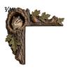 Decorative Accents for Reading Nooks Chipmunk Tree Door Topper, Squirrel Owl Wooden Frame Sign, Funny Whimsical Woodland Decor Animals Corner