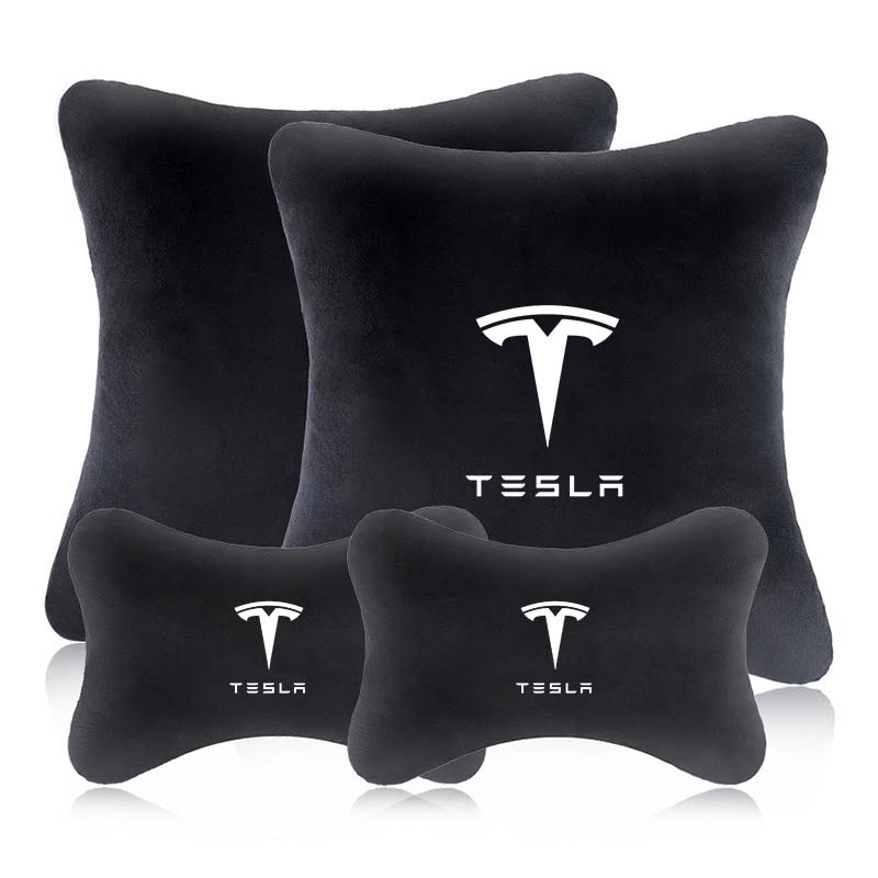 AAAIT1 For Tesla Model 3 S X Y Cybertruck SpaceX Car Seat Neck Pillow Soft Memory Neck Pillow High-Quality Headrest Lumbar Support