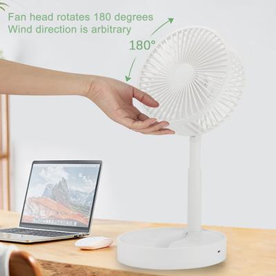 Handheld Fan Folding Design Portable Adjustable 180 Degree Rotation Flexible Blades Low Noise