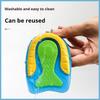 1Pair Silicone Heel Insoles Shock Absorbing Shoe Pad Plantar Fasciitis Heel Protector Foot Pain Relief Gel Cushion Self-Adhesive