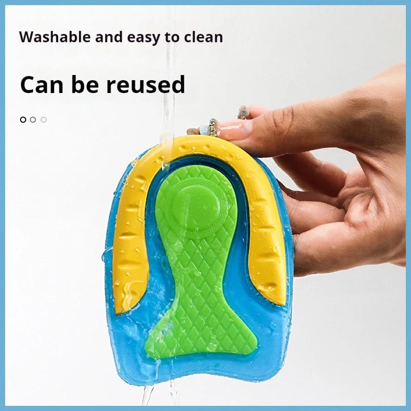 1Pair Silicone Heel Insoles Shock Absorbing Shoe Pad Plantar Fasciitis Heel Protector Foot Pain Relief Gel Cushion Self-Adhesive