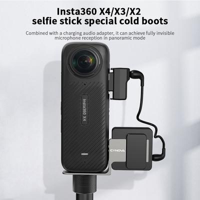 Osynlig mikrofonkyla för Insta360 X4 / X3 / ONE X2 Mikrofonadapter för RØDE Wireless GO Kameratillbehör För Insta 360 X4 X3 X2