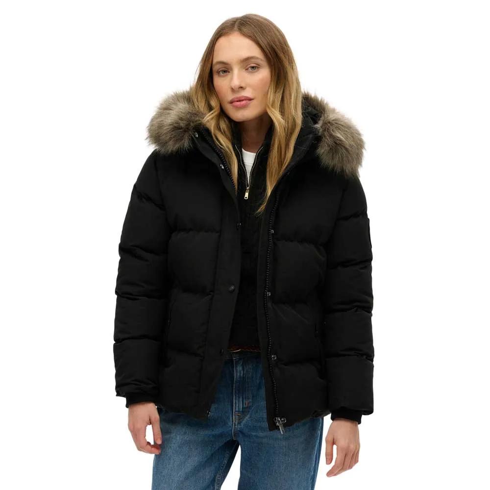 Superdry Damen Schwarz -Daunenjacke - Bild 4