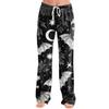 Women's Drawstring Halloween Printed Pants Casual Trousers with Elastic Waist