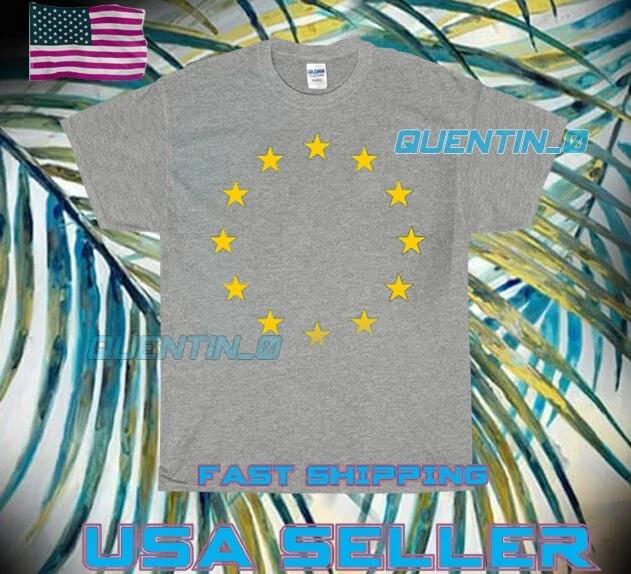 

NEW Shirt PREMIUM EU STARS LOGO T-Shirt FUNNY UNISEX SIZE S TO 5XL XL