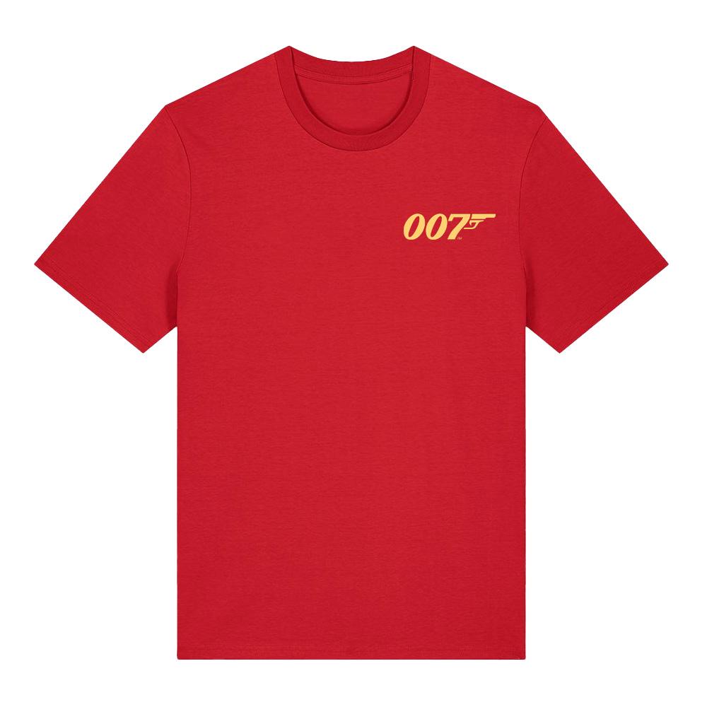 

007 Первый Свет Логотип Графическая Футболка Подарок Геймеру Футболка С Круглым Вырезом Принт Хлопок Уличная Одежда Повседневный Топ Унисекс Короткий Рукав Одежда XS красный