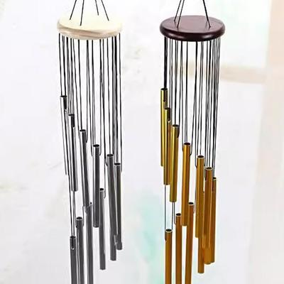 Nordic 12-Tube Metal Wind Chime for Bedroom or Balcony - High-End Aluminum Hanging Ornament