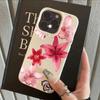 Coque de téléphone en cuir motif fleur de lys design artistique pour IPhone 17 16 15 14 11 13 12 11 Pro 16E 17Air Pro Max Coque Souple
