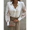 Spring And Autumn New Women'S Versatile Long Sleeve Daily Business Commuter Elegant Comfort Sexy Bottom Shirt Top