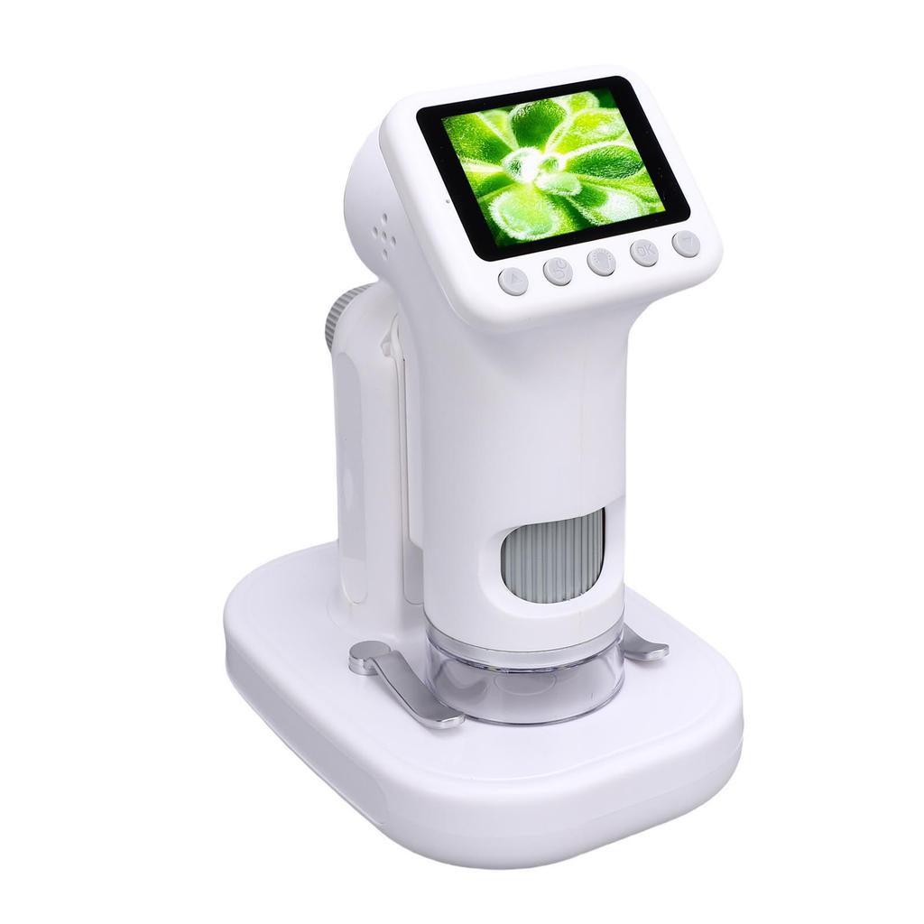 Kids Microscope 1600X Pocket Portable Mini Handheld Digital 1080P HD 2in Screen Rechargeable Student Edu Science Toy