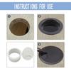 1/2/4/5pcs Desk Cord Grommet Wire Hole Cover Line Outlet Port Threading Box Cover Cable Passing Box Office Table Cable Organizer