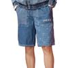 Li Ning Sports Basketball Collection Denim Shorts Unisex Blue AJSR009-1