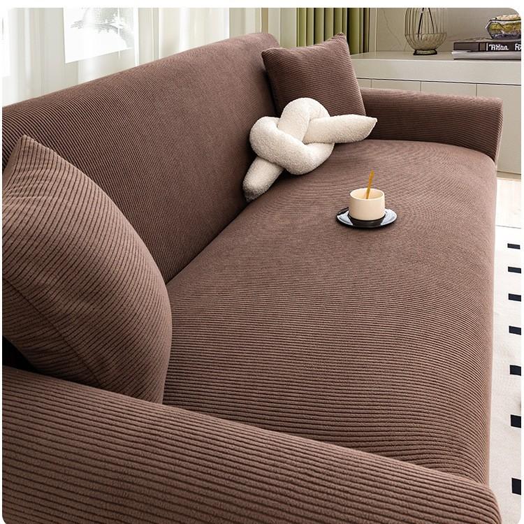 Corduroy Sofa Cover All Inclusive New All Season Anti Cat Scratch Protective Cover