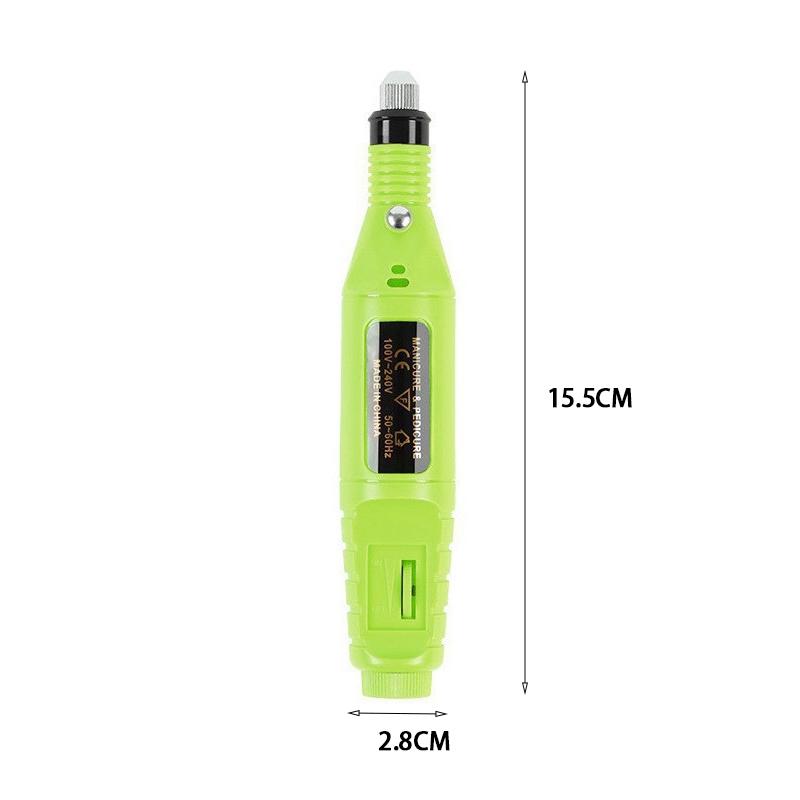 Mini Electric Grinding Nail Grinder Smooth Intelligent Speed Regulation Electric Manicure Device Nail Polishing Nail Tool Set