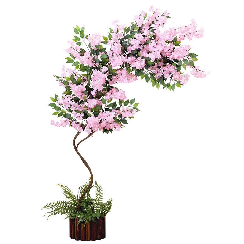 Artificial Cherry Blossom Branch Wedding Decoration - Silk Peach Blossom Vine for Indoor Living Room