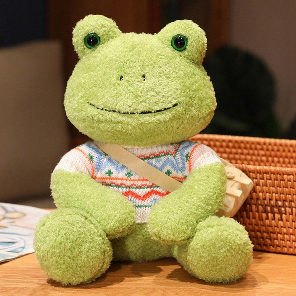 Cartoon Doll Soft Toy Frog Stuffed Toy Stuffed Animals Sweater Frog Doll Dressing Frog Plush Toy