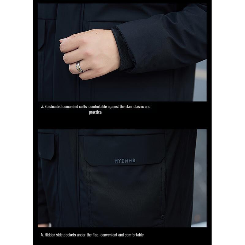 Jeep Men's Casual Hooded Padded Winter Jacket