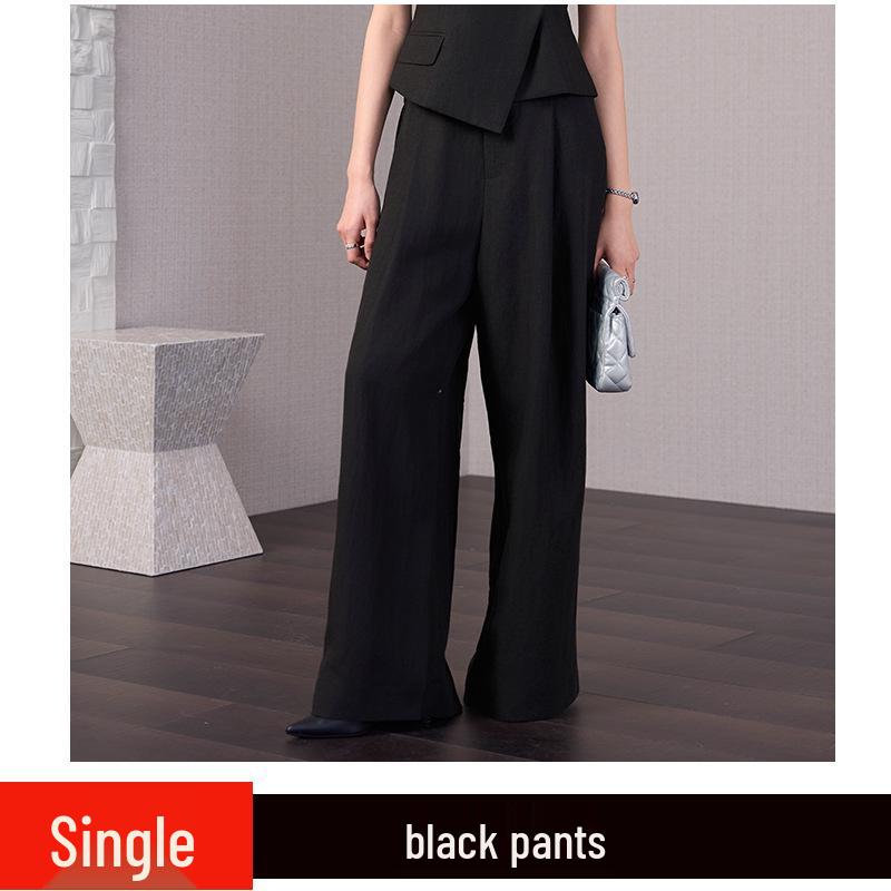 Women's High-End Linen Vest Suit: 2026 Cross-Border Casual Waistcoat Set