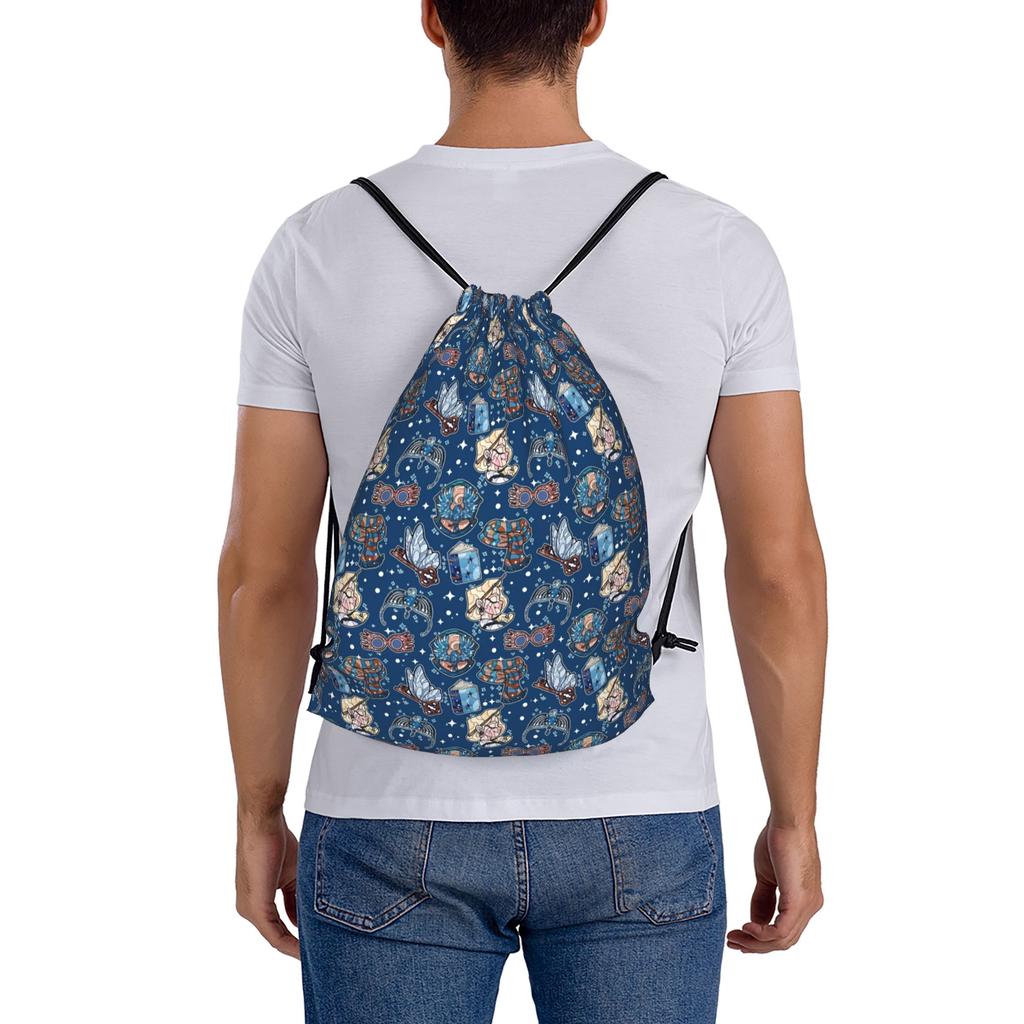Custom H-Harryes Drawstring Bags Men Women Portable Sports Gym Sackpack Witchcraft Training Backpacks