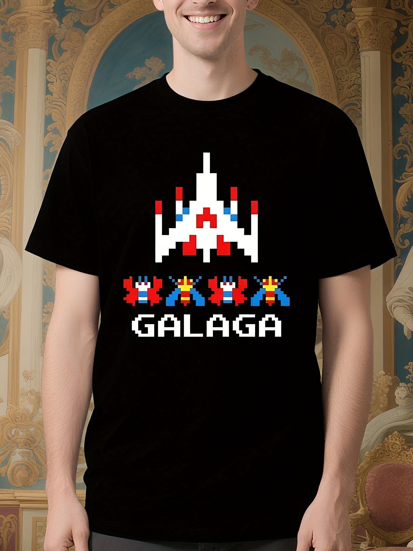 Vintage Arcade Galaga Tshirt - Retro 80s Space Invader Ga... S