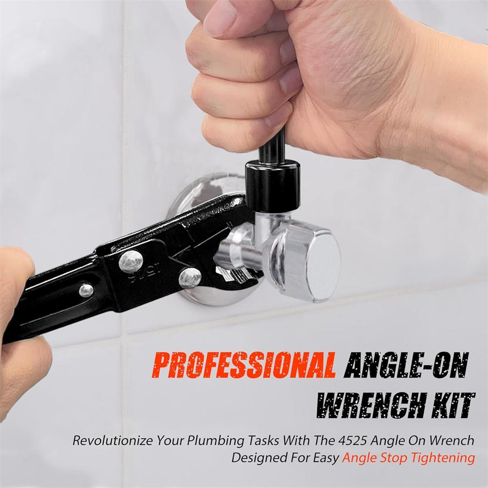 Angle Stop Wrench Plumbing Kit For Easy Supply Nut Installation Tool Set