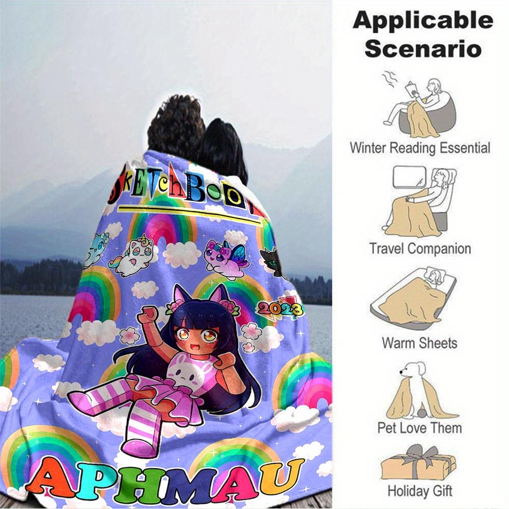 

1pc Aphmau: Searching for Home: A Graphic Novel Digital Printed Flannel Blanket, Super Soft Plush Fleece Bed Cover, Multipurpose Four Season 150x180cm