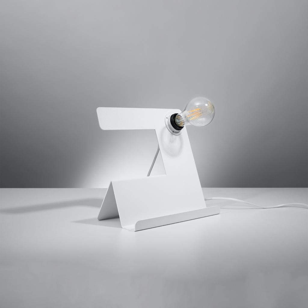 Lampa Biurkowa Incline 1 E27 Biały Sollux Sl.0668