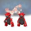 Cuddly Red Groudon Cartoon Childrens Birthday Gift Throw Pillow Doll