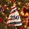 Home Wall Fireplace Ornaments Patriotic Christmas Tree Ornaments, Acrylic Holiday Pendant for Independence Day, Decorative Party Supplies Indoor