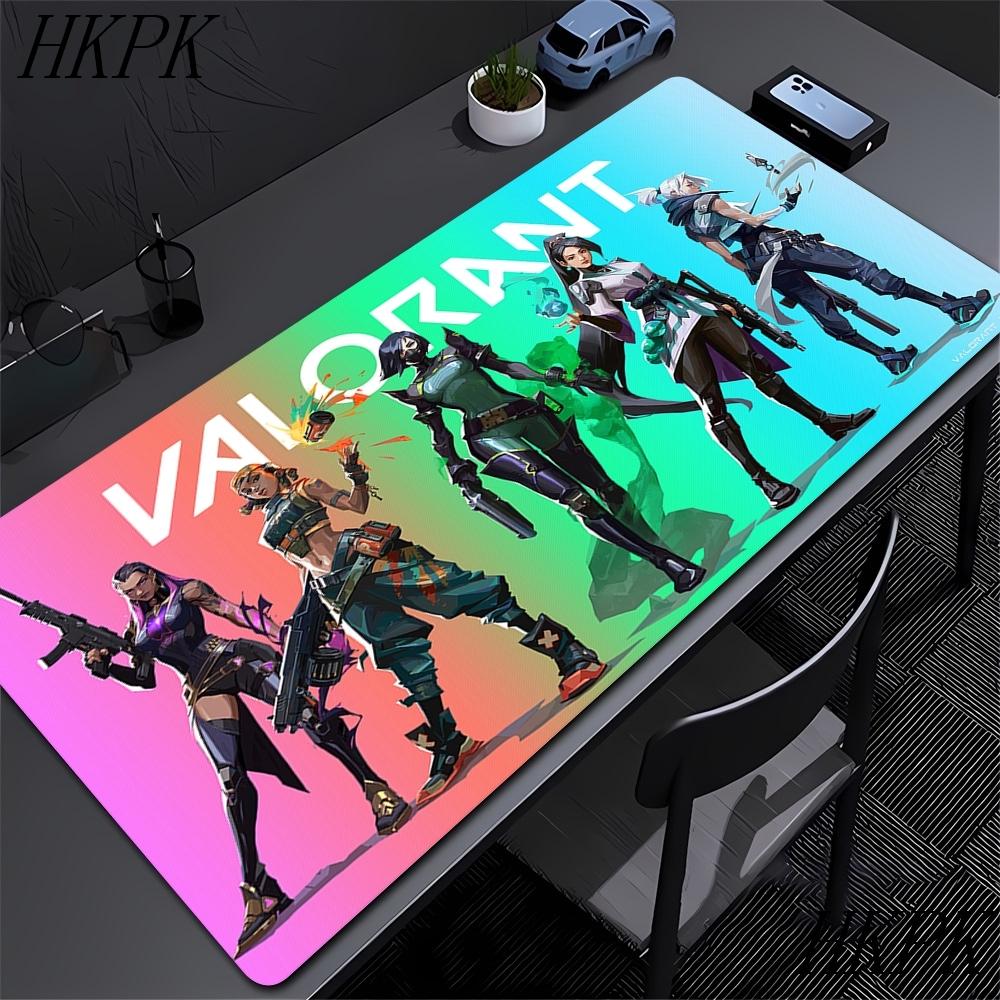Valorant Muispad Gaming 90x40 Computer HD Custom Nieuwe Muispad Met Vergrendelde Rand Muismat Natuurlijk Rubber Antislip Zacht Tafelmat