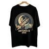 Unisex Artemis II 2026 Mission T-Shirt Soft Crew Neck Short Sleeve Gothic Space Myth Casual Graphic Streetwear Tee
