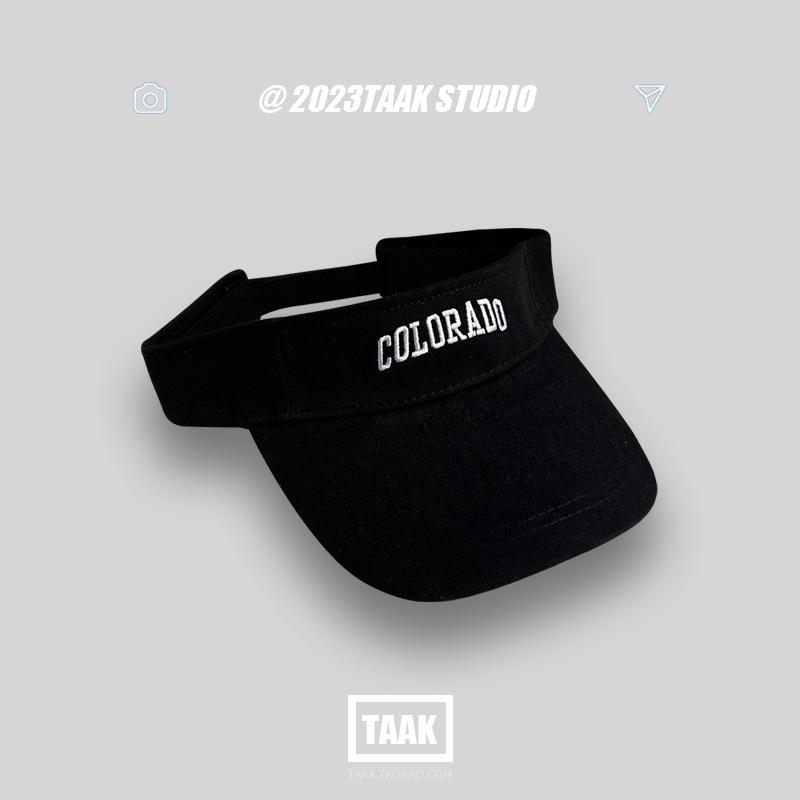 

Tide brand letter пустой цилиндр женская летняя версия для спорта на открытом воздухе универсальная защита от солнца родитель-ребенок солнцезащитный козырек кепка с хвостиком для мужчин Adults 55-60cm чёрный