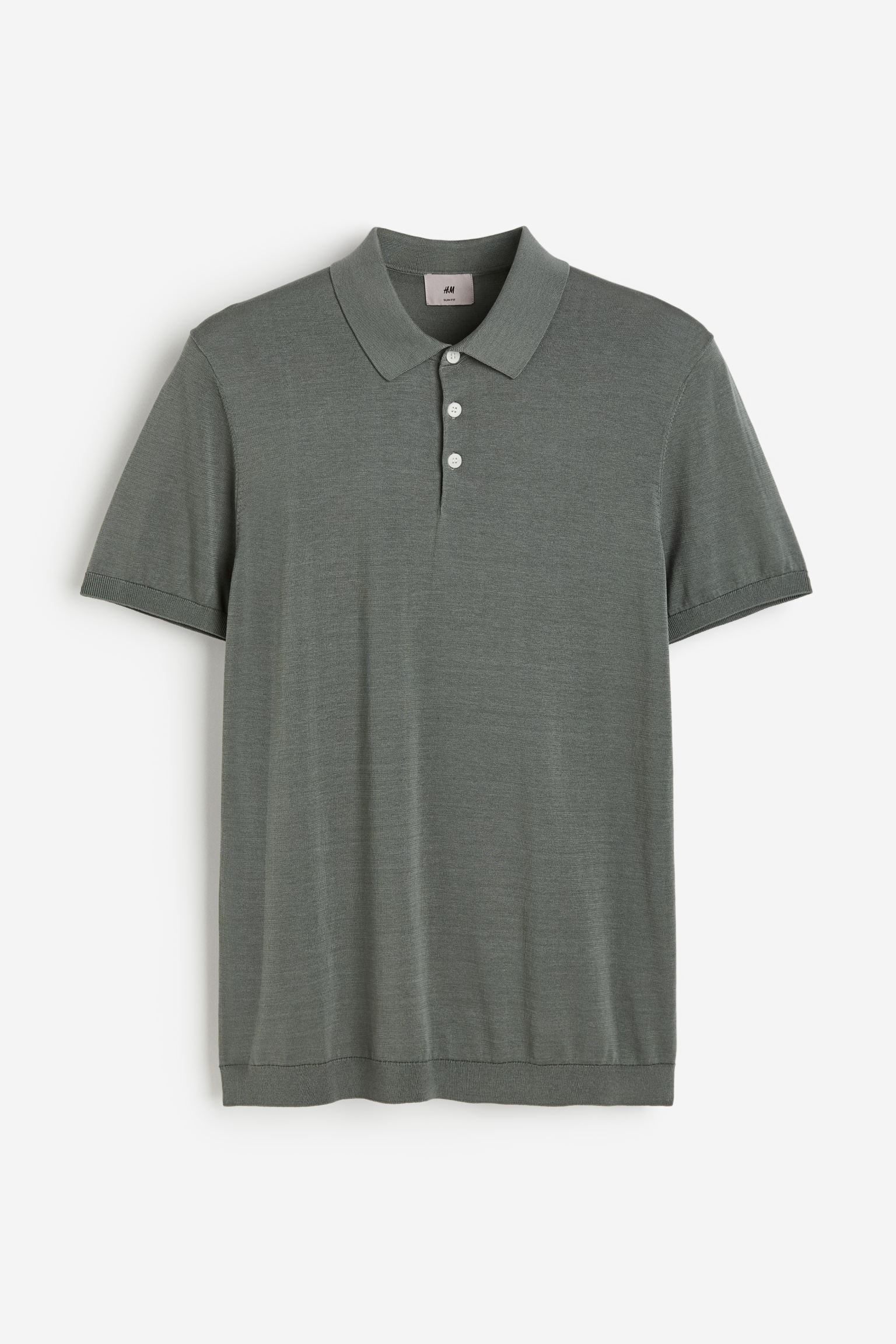 

Рубашка-поло Slim Fit из смесового шелка