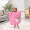 LOLANTA Kids' Hooded Bathrobe, Baby Bath Towel, 100% Cotton, Perfect for Water Play, Pool, Bath, Baby Shower, Unicorn Pink, Ages 1-3