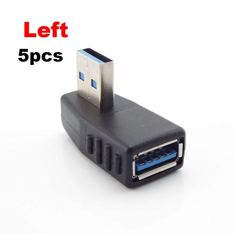 90 Angle Usb 3.0 Type A Male To Female M/F Adapter Connector Converter Extender Plug For Laptop Pc Left/Right/Up/Down