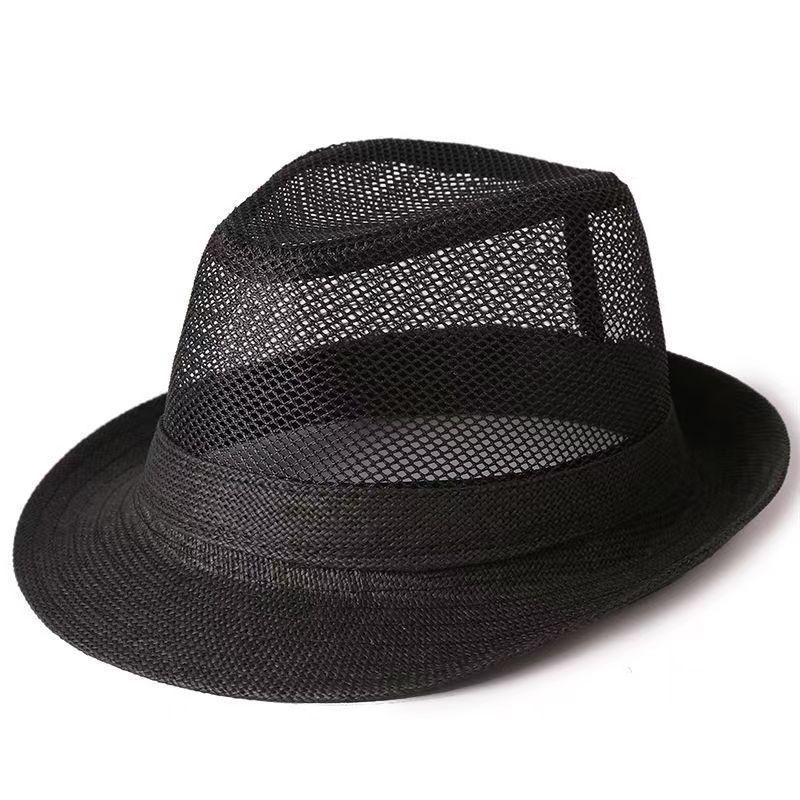 Men's Summer Breathable Mesh Straw Hats - Casual, Cool Outdoor Hats for Middle-Aged and Elderly