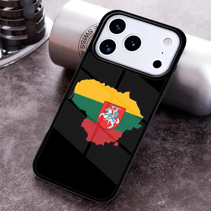 Lithuania Flag print Phone Case for iPhone 17 16 15 Pro Max Air 14 13 12 11 Plus Shockproof Capa Cover