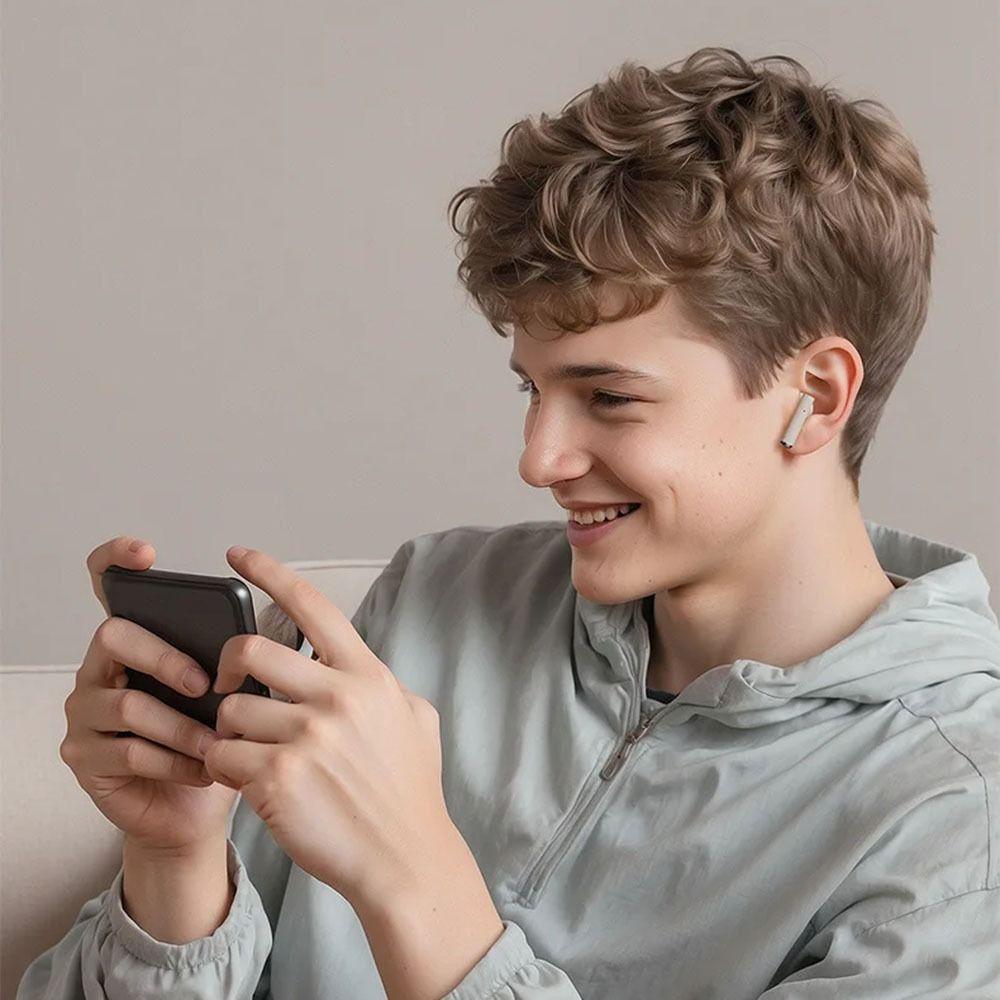 with Touch Control Bluetooth Earphones Retro Camera HiFi Stereo Headphone  Air-conduction